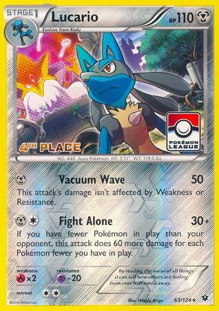 Fates Collide Lucario [4th-Place-League] Pokémon card